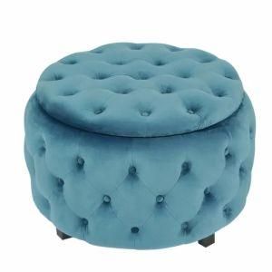 Modern Chinese Leisure Wooden Fabric Home Hotel Office Living Room Bedroom Outdoor Garden Kids Furniture Storage Ottoman Pouf