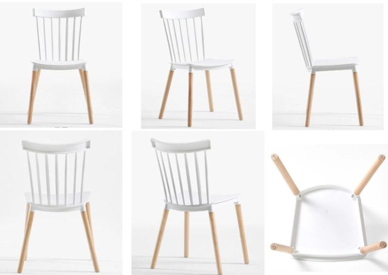 Modern Minimalist Household Adult Thickened Leisure Creative Plastic Windsor Dining Chair