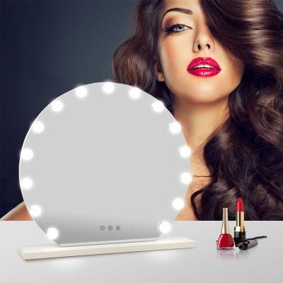 High-End Metal Frame Hollywood Mirror Makeup Mirror Furniture Mirror