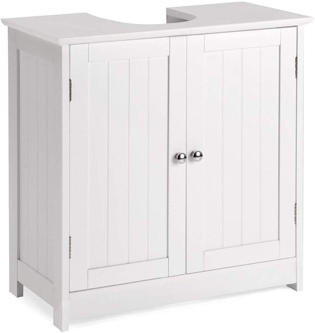 White Under Sink Bathroom Cabinet