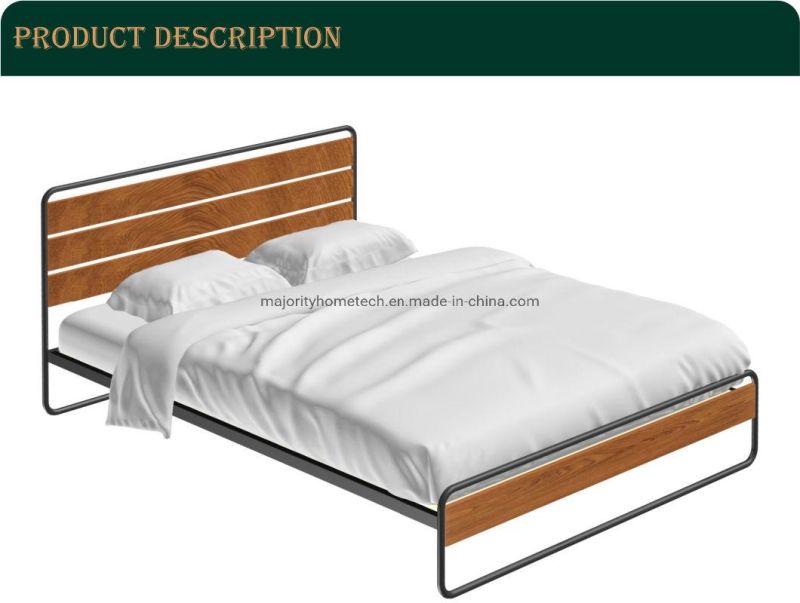 2021 New Style Metal and Slat Platform Bed Frame