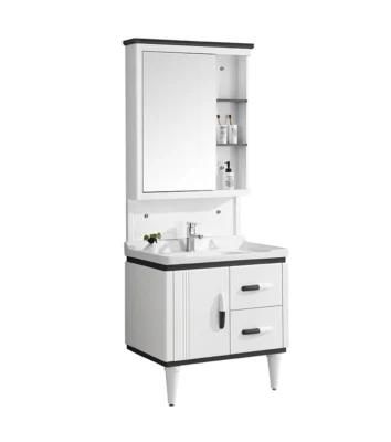Cheap Modern Luxury Hotel Waterproof Single Double Floating Cabinet Bathroom Vanity with Sink
