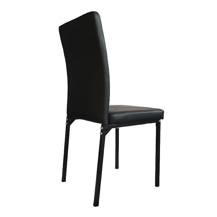 Home Furniture PVC Leather Back Cushion Cover Chair PVC Leather Dining Chairs Dining Room Furniture