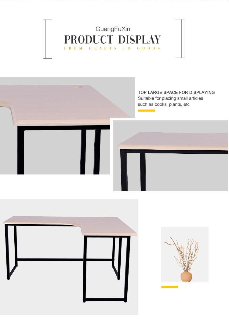 Modern Study Computer Desk Latest Design L-Shaped Wooden Computer Table Office Desk Corner Table for Office or Home