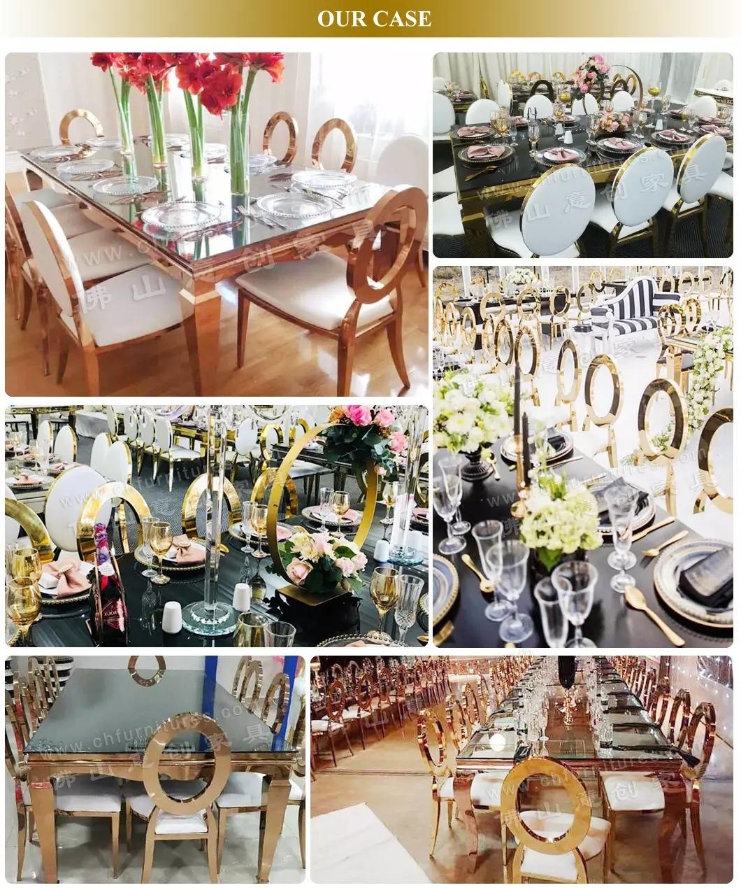 Hyc-St33 Hot Sale Wedding Party White Marble Stone Top Table for Event