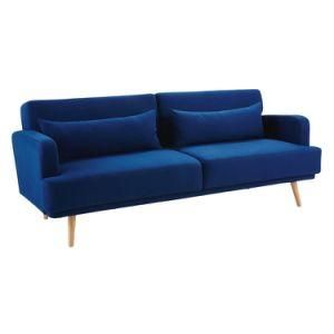 Modern Wooden Leisure Fabric Home Hotel Office Outdoor Garden Kids Children Furniture Bedroom Sofa Bed for Living Room