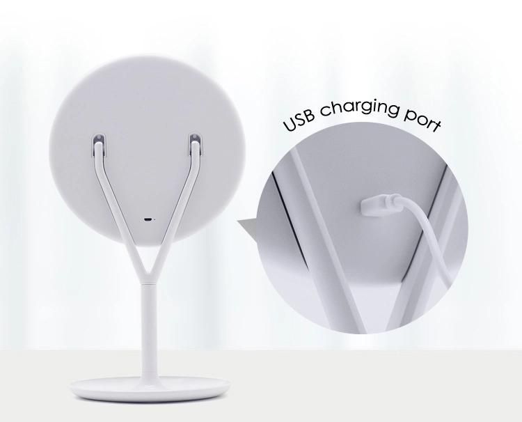 High Definition Desktop Dimmable Brightness Makeup LED Mirror for Dressing