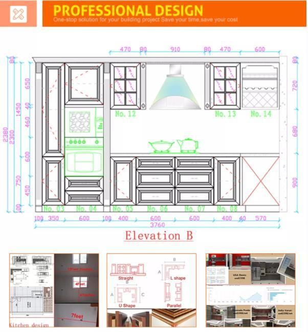 Customized New Design Modern Kitchen Furniture Lacquer Kitchen Cabinets