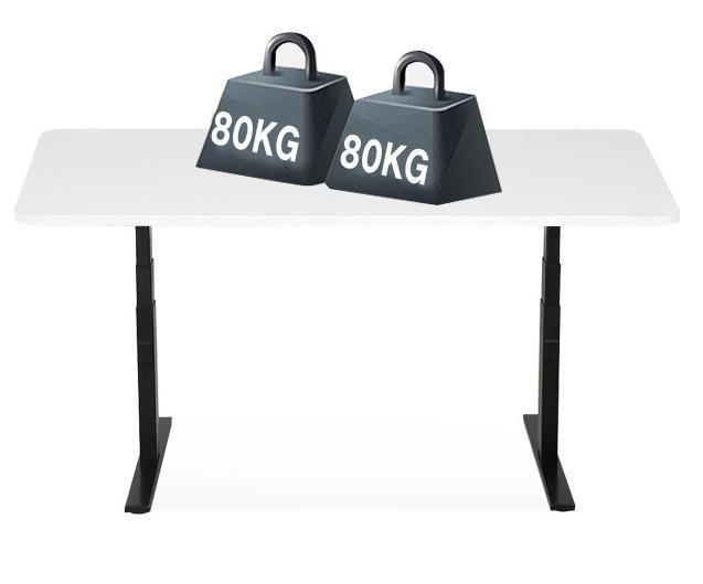 Ergonomic Metal Frame Dual Motor Electric Lifting Office Tables Adjustable Height Computer Desk