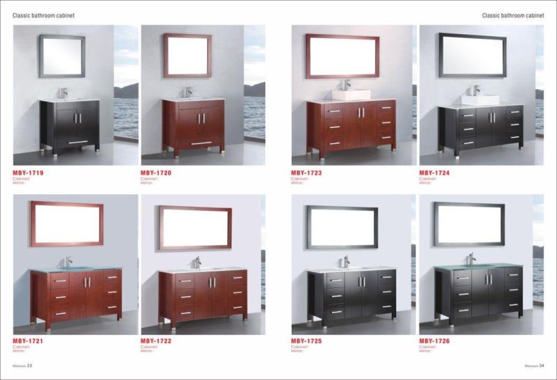 Solid Wood Toilet Room Cabinet Vanity Bathroom Furniture
