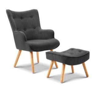 Modern Fabric Wooden Leisure Home Garden Office Hotel Outdoor Living Room Bedroom Dining Room Furniture Sofa Chair