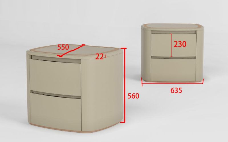 Hot Selling European Modern Style Bedroom Furniture Set Stylish Green Beside Table Bedroom Night Stands