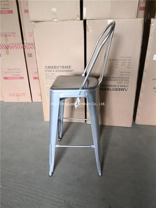 Modern Metal Restaurant Cafe Home Dining Chair Bar Stool (ZG21-051)