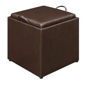Modern Chinese Leisure Fabric Wooden Home Hotel Garden Outdoor Kids Living Room Office Furniture Leather Square Ottoman Storage Pouf Sofa Chair