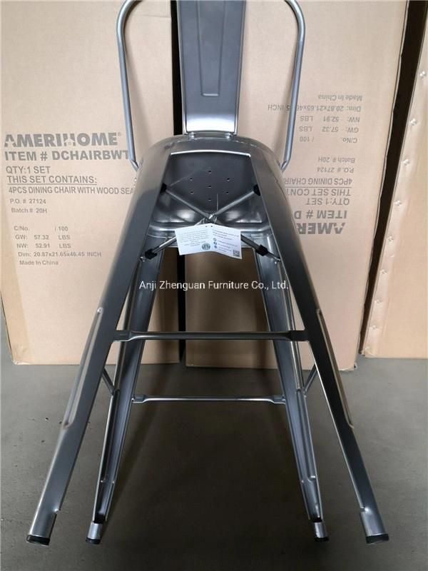 Modern Metal Restaurant Cafe Home Dining Chair Bar Stool (ZG21-051)