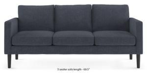 Modern Leisure Fabric Home Hotel Office Outdoor Garden Bedroom Furniture Recliner Sofa for Living Room with Wood Frame