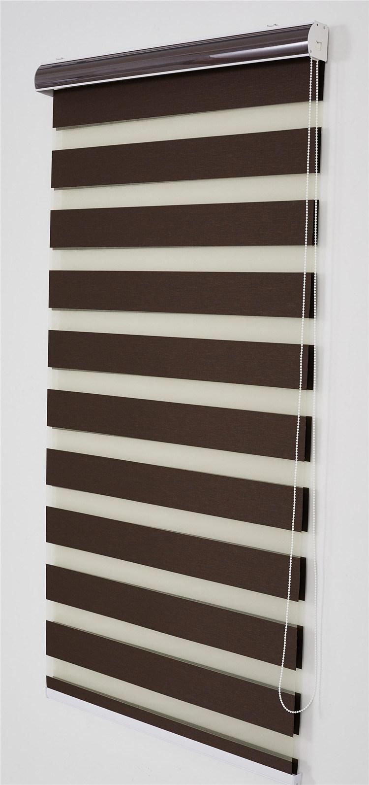 New Arrival Modern 8 Colors Blackout Zebra Blinds Double Layer Roller Blind Custom Made Window Blinds