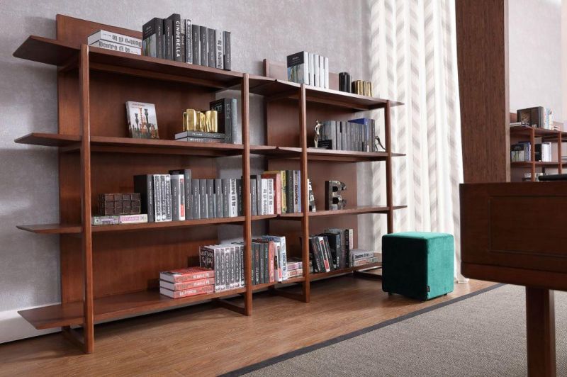 Modern Bookcase Wooden Solid Wood Bookshelf