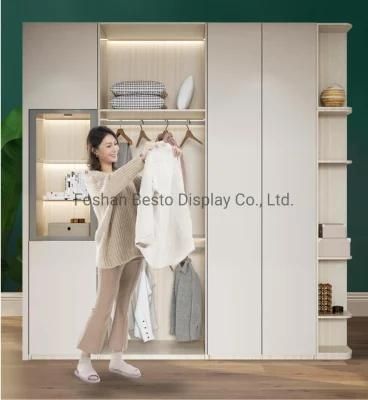 China Manufacture Modern Custom Furniture Wardrobe Made of Melamine MDF/Particle Board/Plywood Used in Bedroom