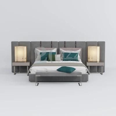 Latest Design Hot Sale Bedroom Furniture Luxury Home Hotel Fabric King Size Bed