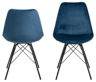 Chinese Twolf Chairs Modern Stylish PP Plastic Chairs with Metal Legs Modern Chair with Thick Padding