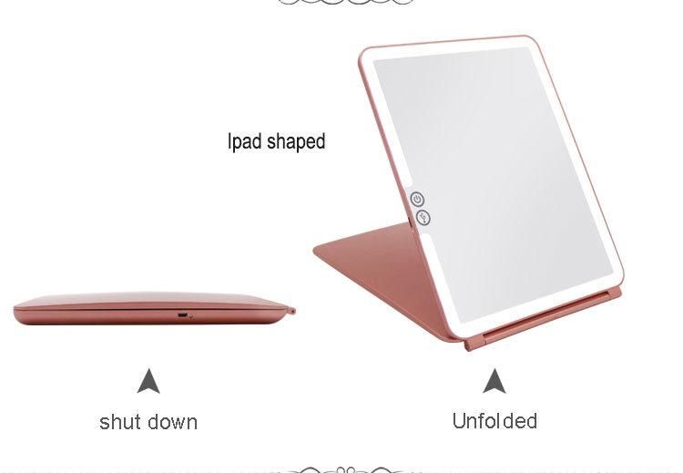 Wholesale Cosmetic LED Compact Makeup Rose Gold Mirrors