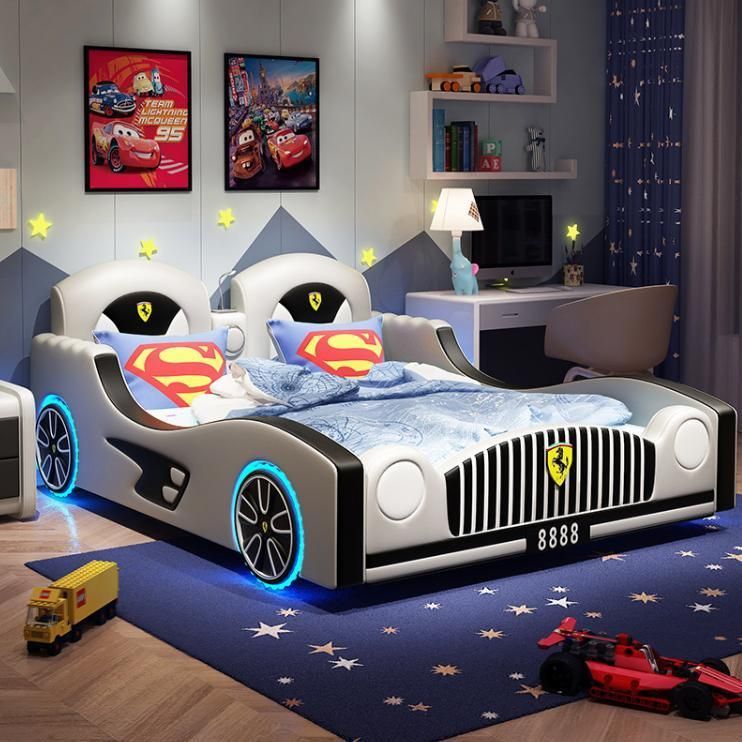 Wooden Cot Price Kids Children′s Children Car Beds Furniture Baby Bed