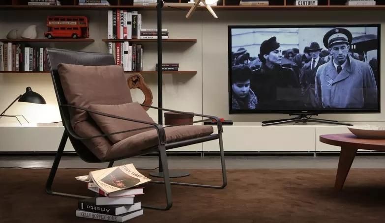 Nordic Modern Designs Living Room Accent Chair Single Recliner Leather Sofa Chair