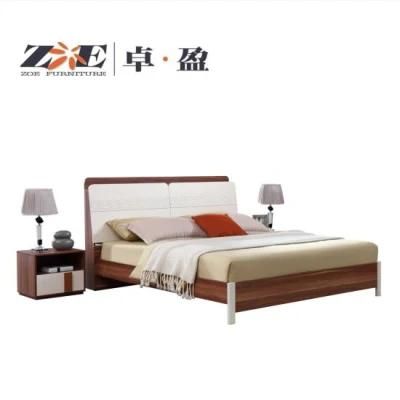 Solid Wooden MDF King Size Bed Room Furniture