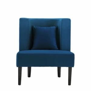 Chinese Modern Fabric Leisure Leather Home Living Room Office Sectional Recliner Hotel Bedroom Furniture Sofa Chair with Wood Frame