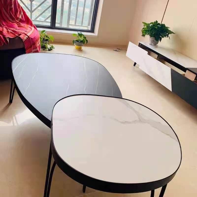 Modern Apartment Furniture Marble Rock Plate Tea Table