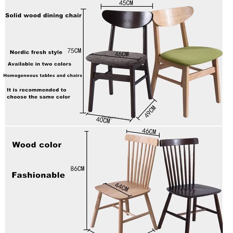 Dining Table and Chair Combination Solid Wood Creative Telescopic Modern Minimalist Nordic Long Home Cafe Restaurant Dining Chair