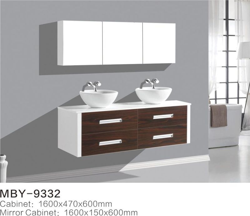 America Style Modern MDF Bathroom Cabinet with Sink (LZ-196)