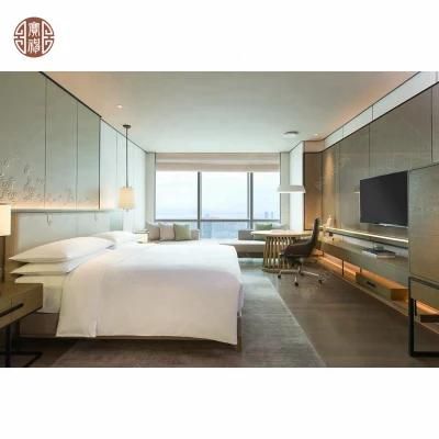 Foshan Luxury 5 Star Hotel Bedroom Furniture Marriott Style in Light Color