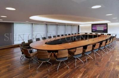 Luxury Large Office Oval Meeting Table Design Banquet Table (SZ-MT119)