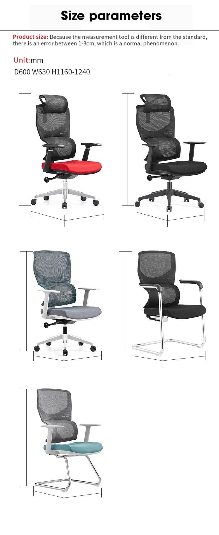 Stock Modern MID-Back Ergonomic Wholesale Mesh Swivel Chair for Office