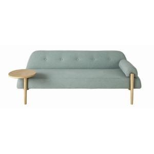 Modern Wooden Fabric Leisure Home Hotel Office Bedroom Living Room Outdoor Garden Furniture Recliner Sofa with a Small Round Table