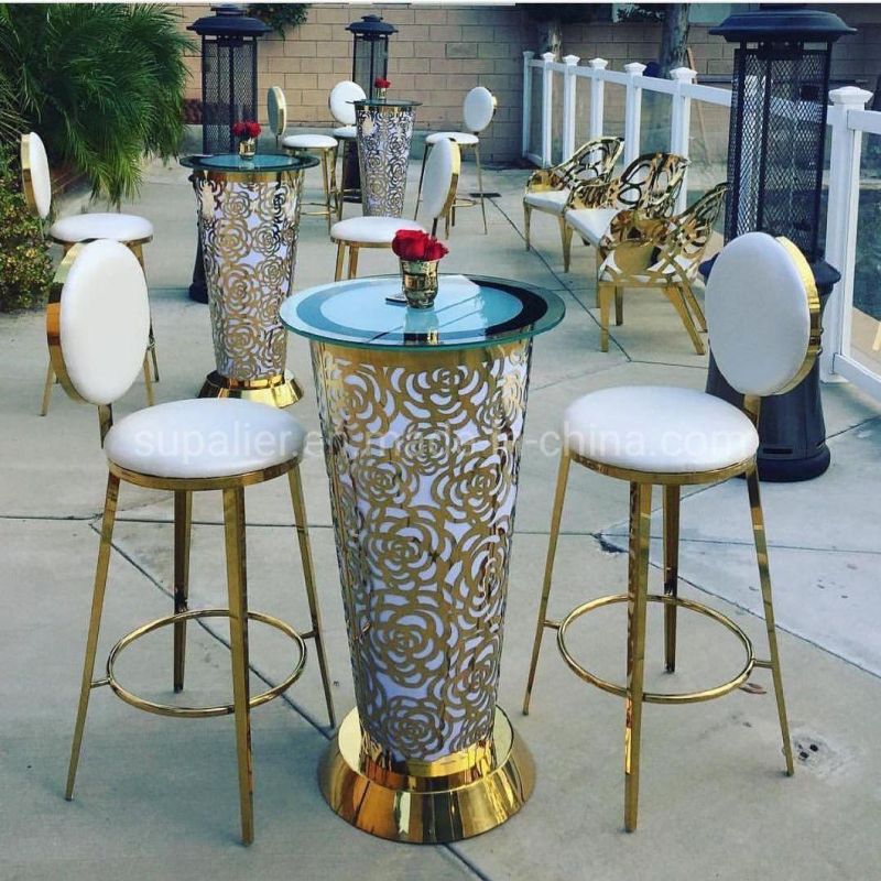 Popular Design Stainless Steel High Bar Tables for Outdoor Furniture