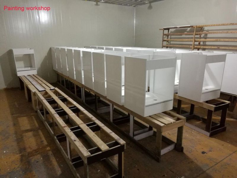 48" Solid Wood Bathroom Furniture with Quartz Top for USA