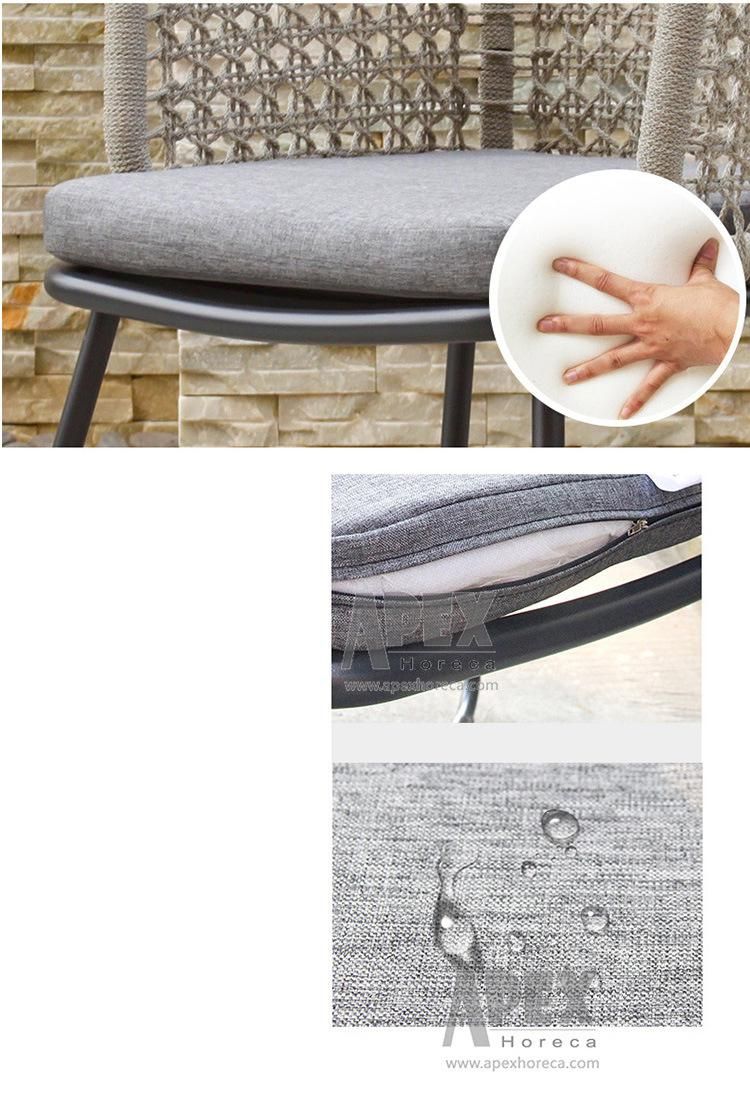 Modern Promotional Wholesale Hotel Customized Rope Patio Furniture
