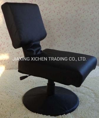 Black PU Swivel Adjustable Bar Reception Desk Use Lifting Chair