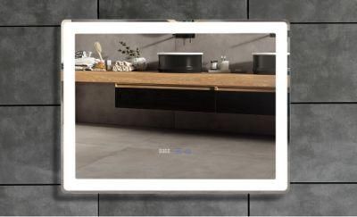 CE Approved Wall Mounted Rectangle Bathroom LED Standing Mirror