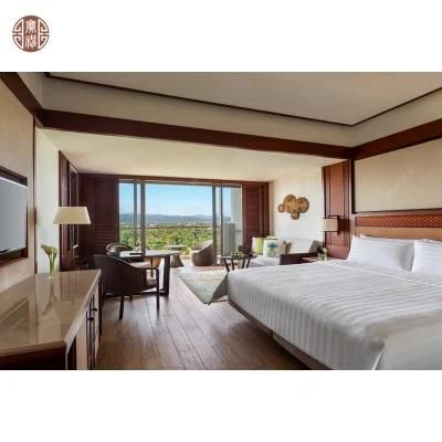 Solid Wood Hotel Bedroom Furniture for 5 Star Hotel Furniture