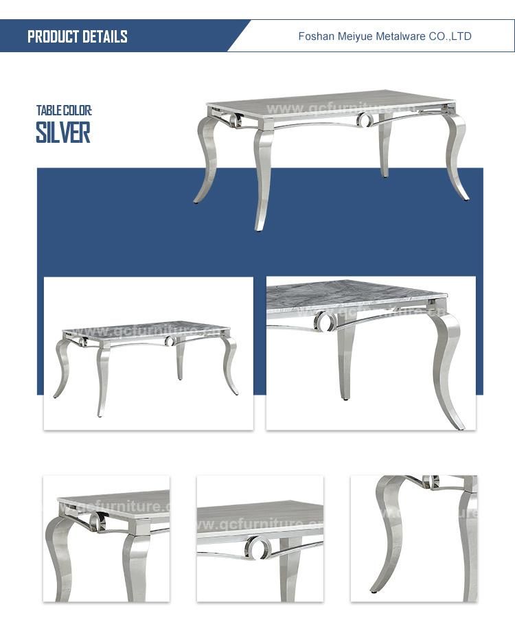 Popular Rectangle Modern Center Dining Room Tempered Glass Table