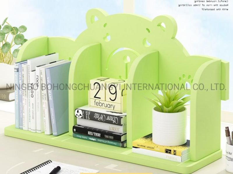 Customized Wooden Desk Organizer Bookcase Bookshelf