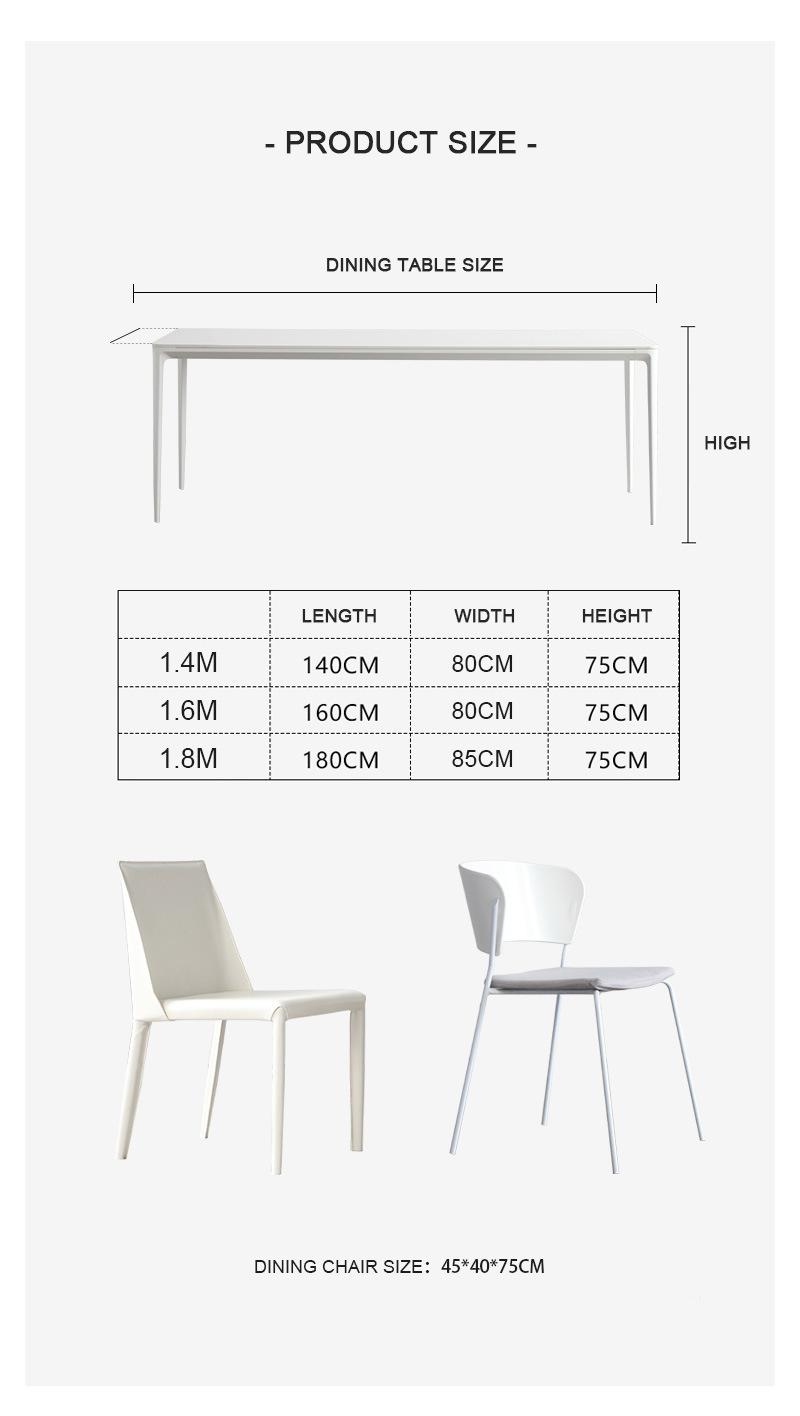 Modern Designer Saddle Leather Aluminum Alloy Table Dining Set