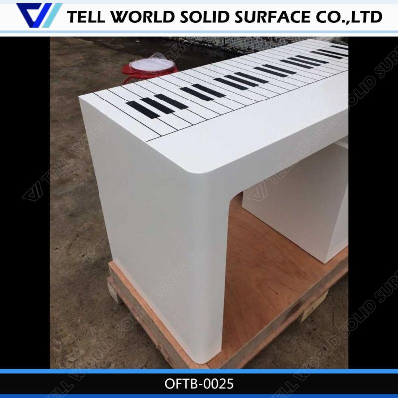 Modern Office Furniture Acrylic Solid Surface Computer Desk New Design Work Table