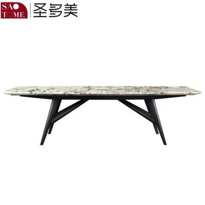 Modern Hot Selling Household Smoked Ash Wood Dining Table