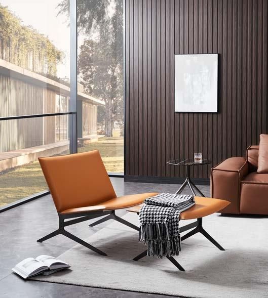 Italian Style Luxury Modern Fabric or Leather Hotel Living Room Solid Wood Home Furniture Lazy Stylish Leisure Chair