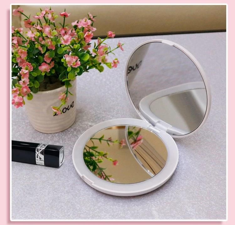 High Definition Foldable Pocket Mirror Rechargeable 1000mAh Battery Inbuilt Glass Mirror